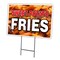 Signmission Sweet Potato Fries Yard Sign & Stake outdoor plastic coroplast window, C-1216 Sweet Potato Fries C-1216 Sweet Potato Fries - alternate 1